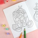Книжка-Раскраска для детей. Серия "Раскраска для девочек" "СЛАДОСТИ" 165?205 мм, 8 л., блок - офсет 100 г/м?, печать в одну краску, обл - мелованная бумага 150 г/м?, мягкий переплёт (2 скобы), Феникс+ 70535