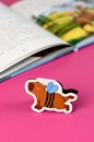 Набор закладок магнитных для книг "КАНИКУЛЫ КАПИБАРЫ" 3 шт. в наборе, размер 39x42; 27x75; 44x44 , материал: мелованная бумага, ферроагломерированный полимер, Феникс+ 72408