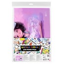 Плёнка цветная для школьных уроков труда "БАЛЕРИНА С БАНТОМ" (50х70 см, розовый, ПВХ плотностью 130 мкм, ПЭТ-пакет с европодвесом) 72993
