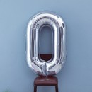 Шар фольгированный 40" Цифра 0, цвет серебряный 1386213 1386213    