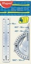 Набор чертежный: 4 пр. + линейка 15 см., в блистере, Maped 242815/242715 1