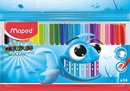 Фломастеры 24цв. "COLOR'PEPS OCEAN", треугольный корпус, в пластиковой блистерной упаковке, Maped (12/96) 845722