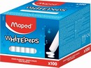 Мелки белые штучные, круглый, Maped 935020